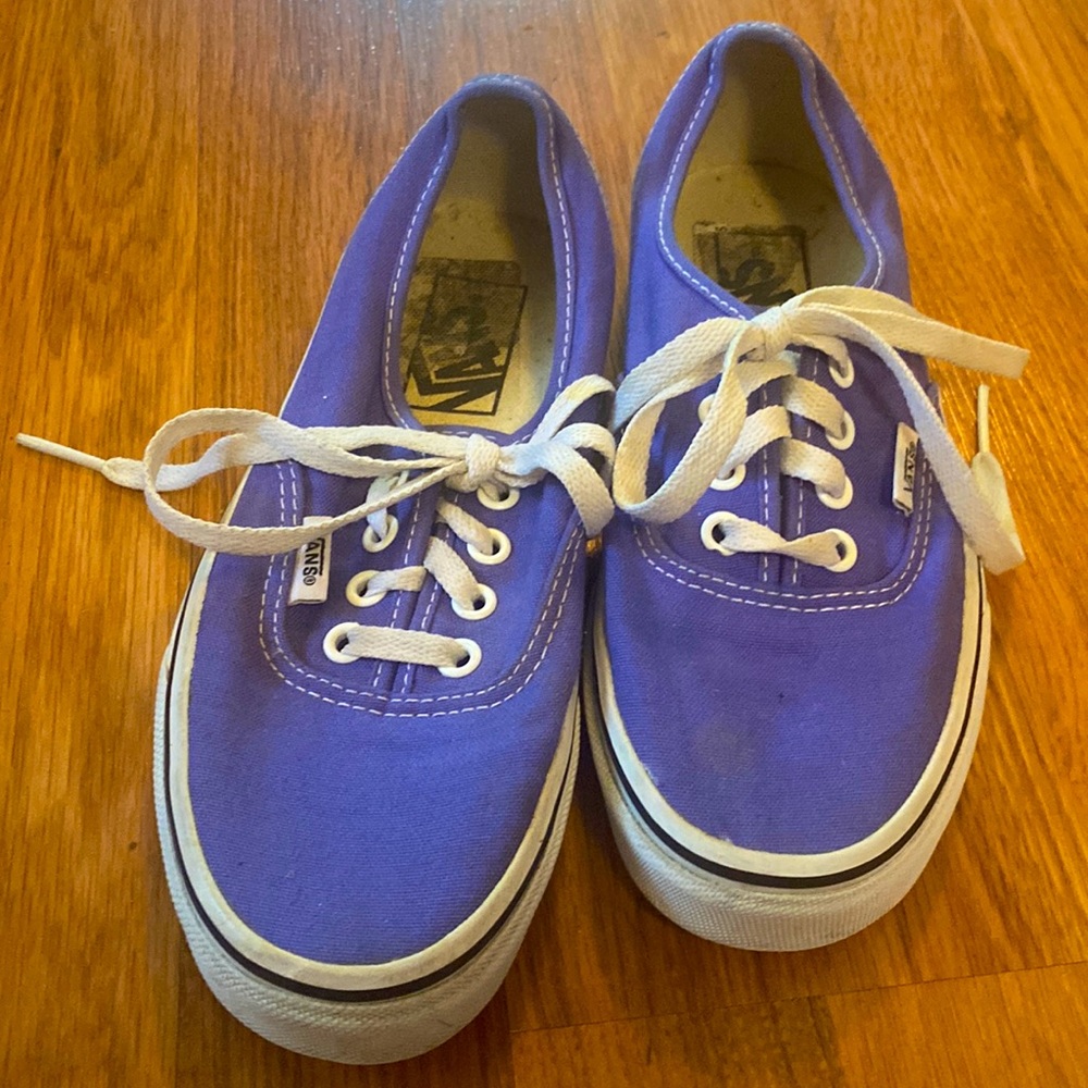 Vans periwinkle skater sneakers. Ladies size, 5.5.